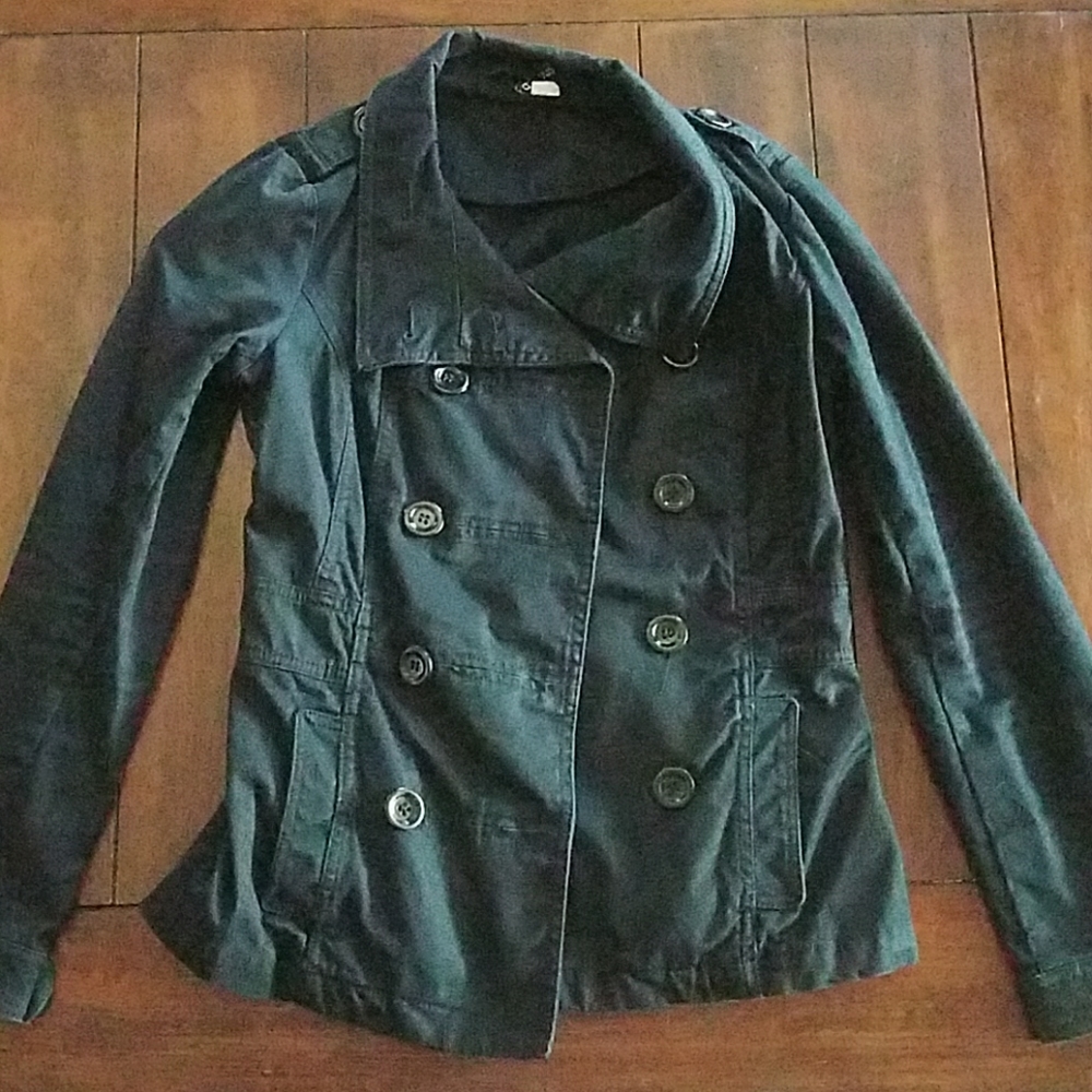 H&M black button down jacket